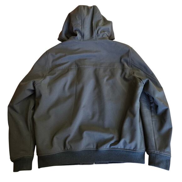 Levi's Men's Sherpa Hooded Jacket Size L Black Streetwear Grunge Skater Workwear - Picture 5 of 10